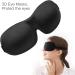 3D Contour Eye Mask for Men and Women | 100% Light Shielding, Soft & Breathable | Ideal for Shift Work, Sleep, Travel, Nap | Includes Earplugs - Black - Buy Online on GoSupps.com