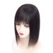 Susanki 10.2x11.9 cm Silk-Base Real Hair Topper with Pony Clip Dark Brown Wig for Women - 35.6 cm Hair Part - Buy Online on GoSupps.com