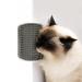 Cat Self Groomer Soft Cat Wall Corner Massage Comb Grooming Tool Pet Wall Corner Groomers Pet Grooming Massage Scratcher Comb Cats Grooming Brush Scratcher and Brush for Long Short Fur Cats(Grey)
