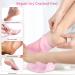 Aluroice 2 Pairs Silicone Moisturizing Socks Gloves for Dry Cracked Feet Hand Women Soft Gel Pedicure Foot Spa Aloe Socks Anti-Slip Moisturizerl Socks for Dry Cracked Feet Overnight Foot Hand Care - Buy Online on GoSupps.com