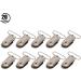 20pcs Metal Pacifier Clips & Straps - Durable Baby Snap Holders for Crafts & Decorations | International Shipping - Buy Online on GoSupps.com