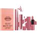 gifyym Lip Pencil and Lipstick Set 3 Long-Lasting Nude Lip Pencils | Highly Pigmented Velvet Lip Gloss Makeup Set | Natural Makeup Kit for