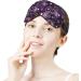 Violet & Purple Paisley Sleep Mask for Women - Adjustable Eye Shades with Elastic Strap - Buy Online on GoSupps.com