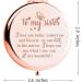 Personalized WHING to My Sister Travel Makeup Mirror - Engraved Compact Pocket Mirror for Best Friends - Sister Birthday Gift - Buy Online on GoSupps.com