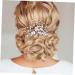 Beaupretty Hair Comb Tiara Bridal Headpiece Wedding Hair Combs Bride White Accessories Pearl Headdress Accessories - Buy Online on GoSupps.com