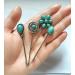 MOESUYUM 4-Piece Retro Turquoise Decorative Bobby Pins Set - Boho Vintage Hair Accessories for Women - Buy Online on GoSupps.com