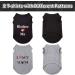 Dog T Shirts Pet Vests Fashion Printing 2 Pack - Small (Chest 13, Length 10.2) - Black & Grey - Buy Online on GoSupps.com