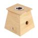 Nicoone Moxa Stick Holder Box Single Hole Bamboo Moxa Roll Stick Holder Neck Body Naval Acupoint Massage for Acupuncture