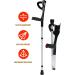 Crutch Folding Elbow Soft Grip Crutches Adjustable 10 Height Slip Resistant Mobility Aid for Elderly Arm Cuff Crutch Foldable Crutch for Handicapped Disabled Adults - Buy Online on GoSupps.com