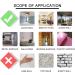 SNOMEL 3D Acrylic Mirror Bathroom Wall Sticker - Bathroom Rules Wash Brush Floss Flush Decals in Gold - Buy Online on GoSupps.com