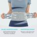 ZD Back Brace for Lower Back Pain - Breathable Lumbar Support Belt for Herniated Disc & Sciatica - Adjustable Size L - Men & Women - Light Grey - Buy Online on GoSupps.com