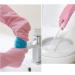 SEPTAM Cleaning Gloves Rubber gloves glove kitchen pink (29 cm) dishwashing pot household velvet non-slip protective hand - Buy Online on GoSupps.com