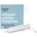 TOP Organic Cotton Tampons with Plant Based Applicator - Unscented, Dye & Chemical Free | Superior Leak Protection - Super, 14 Count - Buy Online on GoSupps.com