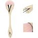 Soft Hair Loose Powder Brush Fashionable Cosmetic Tool for Makeup Applicable for Home and Powder Room (Gold) - Buy Online on GoSupps.com