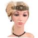FRCOLOR Ball Headband 1920s Headband Roaring 20s Accessories for Women Harlem Nights Dresses for Women Flapper Headband Roaring 20s Headpieces Great Hair Accessories Hat Crystal - Buy Online on GoSupps.com