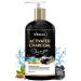 StBotanica Activated Charcoal Hair Shampoo 300ml - No SLS/Sulphate Paraben or Silicon - Refreshing Menthol Organic Olive & Almond Oil Vitamin B5 E Oats & Silk Protein