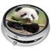 Cute Panda Eating Bamboo Pill Box | Portable 3-Compartment Metal Storage | Perfect for Travel & Small Pills - Buy Online on GoSupps.com