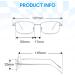 Siphew Blue Light Filter Glasses for Women & Men | Anti-Blue Light Gaming Glasses | Stylish Silver PC Glasses - Buy Online on GoSupps.com