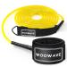 WOOWAVE Surfboard Leash Premium Surf Leash SUP Leg Rope Straight 6/7/8/9 feet for All Types of Surfboards Yellow White Core 7ft & 7mm