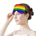 Rainbow LGBT Pride Flag Sleep Mask - Adjustable Eye Cover for Sleeping and Travel - Buy Online on GoSupps.com