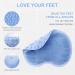 Wall-Mounted Shower Foot & Back Scrubber with Suction Cups - Silicone Bath Massage Cushion Brush for Gentle Exfoliating - Gray - Buy Online on GoSupps.com