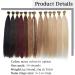 24" Nano Ring Tip Hair Extensions Real Human Hair 50Strands #12/613 Golden Brown&Bleach Blonde (50g) - Buy Online on GoSupps.com