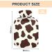 Hot Water Bottles with Brown White Cow Cover 2L Pain Relief & Bed Warmer for Women & Adults - Buy Online on GoSupps.com