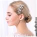 Housoutil Rhinestone Hair Headwear for Women Hair Combs for Women Alloy Hair Comb Hair Rhinestones Hair Comb for Bride Rhinestone Comb Tiara Crystal Hair Comb Women's Pearl Wedding - Buy Online on GoSupps.com