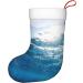 Shop Ffexs Alpaca & Cactus Velvet Christmas Socks - Blue Ocean One Size - Perfect for New Year Celebrations! - Buy Online on GoSupps.com
