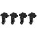 JSP Manufacturing Black Plastic Pontoon Boat Square Rail Fender Adjuster Hanger Clip 4
