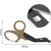 Titanium Bandage Shears EMT Scissors Bent Stealth Black Coated - 15cm Brown - Buy Online on GoSupps.com