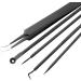 Blackhead Remover Extractor Kit Professional Blackhead Stainless Steel Blackhead Remover for Blackhead Removal for Skin Acne and Pustules 4-Pin+Curved Clip Gift Box Black - Buy Online on GoSupps.com