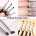 NTRUXZP 4 Pieces Professional Eye Makeup Brushes Eye Make-Up Brushes Eye Shadow Brush for Contour and Definition Application Shades Eyeshadow Eyeliner Eye Makeup (Black) - Buy Online on GoSupps.com