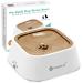 Lumoleaf water bowl for dogs 1l anti-schwapp Fressnapf dog on the way no spilling out leakage car trip drinking clasp water dispenser for cats (brown 1l)