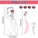 Eyelash Curler Heated with LED Display Electric Eyelash Curler Rechargeable USB-C Eyelash Curler with 3 Temperature Modes Silicone Heating Pad Auto Stop Wide Angle Design for All Eyelashes White - Buy Online on GoSupps.com