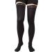 MD Non-Slip Compression Stockings - Thigh Height 15-20mmHg Support Stockings - Black - Size S - International Shipping Available - Buy Online on GoSupps.com