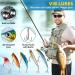 302 Pcs Fishing Lures Set - GOANDO Fishing Gear Tackle Box for Bass Trout Salmon - Spoon Lures, Soft Plastic Worms, Crankbait, Jigs, Hooks - Fishing Attractants and Accessories for Successful Fishing - Buy Online on GoSupps.com