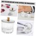 FRCOLOR Nail Cup Dappen Dish for Acrylic Nails Nail Liquid Holder Nail Dish Cups with Lids Nail Dish with Lids Acrylic Nail Supplies Manicure Nail Dish Nail Dappen Dish Mini Glass Bracket - Buy Online on GoSupps.com