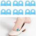 Fadbuds 6 Pairs Toe Separators for Overlapping Toes Gel Hallux Valgus Big Toe Straightener Protector Splint Blue Clear Gel Straighteners Reusable Big Toe Spacers for Women Men Bent Toes Pain Relief - Buy Online on GoSupps.com
