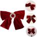 Beaupretty Big Hair Bow Women Bow Barrettes Big Bowknot Barrettes French Style Hair Accessories Bows Hair Accessories Ribbon Bows Hair Clips Hair Bow Clips bow velvet bow Horizontal clip - Buy Online on GoSupps.com