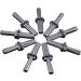 QWORK Stone Splitter 9/16 Heavy Duty Wedge & Feather Shims for Concrete, Marble, Granite, Rock - Buy Online on GoSupps.com