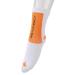 Buy Foot Sleeve for Flexible Movement - Compression Sports Heel Socks (White & Orange) - International Shipping Available - Buy Online on GoSupps.com