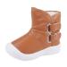LACOFIA Toddler Boys Girls Anti-Slip Rubber Sole Waterproof Winter Warm Snow Boots 6 UK Child C Brown