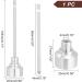 UNICRAFTALE 25mm Platinum Wax Carving Tool for Oil Candle Crafts & Engraving - Durable Titanium Metal Scraper for Rig Accessories - Buy Online on GoSupps.com