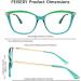 FEISEDY Blue Light Blocking Glasses for Women & Men - Cateye TR90 Frame B2772 Green - 52mm Computer Glasses for Eye Protection - Buy Online on GoSupps.com