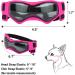 Petleso Dog Glasses for Small Breeds - Anti-UV Protection Windproof Pet Sunglasses with Adjustable Straps for Outdoor Activities Pink V-Shape - Buy Online on GoSupps.com