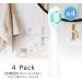 DHMXDC Electric Toothbrush Brush Head x 4 with Hygienic Cap - Compatible with DHMXDC Sonic Toothbrushes - Buy Online on GoSupps.com