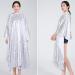 Echaprey Professional Salon Hair Styling Cape - Peacock Pattern Silver Barber Gown for Hair Cutting & Coloring - Buy Online on GoSupps.com