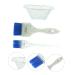 Beaupretty Hair Coloring Brush Set - 2PCS Accessories for Hair & Beard Dye | Color Tools for Home Use - 19x5.8cm Blue - Buy Online on GoSupps.com