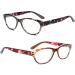Buy SIGVAN Ladies Cat Eye Reading Glasses 5 Pairs Blue Light Blocking Fashion Readers for Women - Colorful 2.0x Spring Hinge Patterns - Buy Online on GoSupps.com